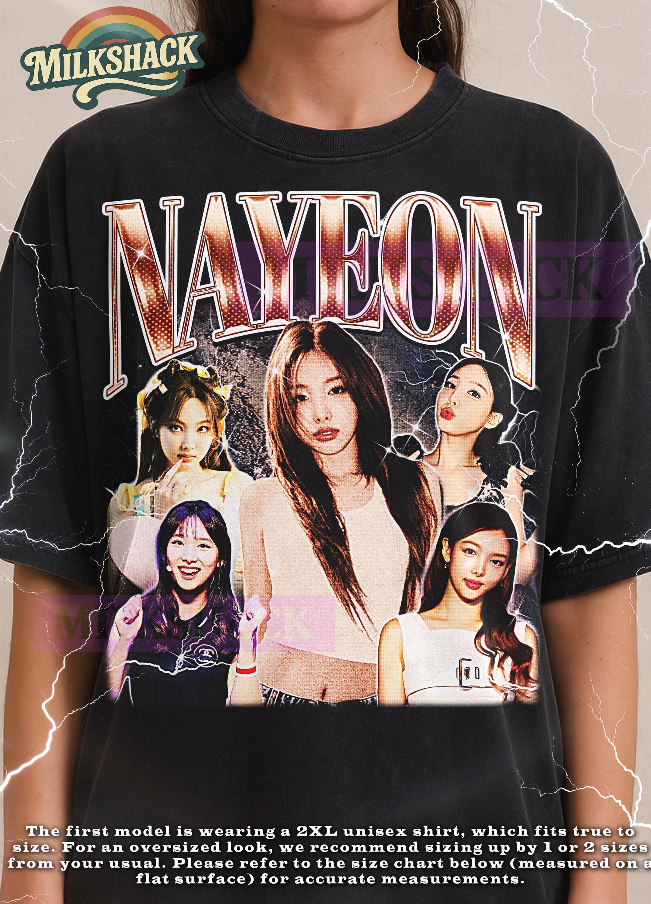Nayeon Shirt, Nayeon Bootleg Shirt, Vintage Kpop Idol Singer