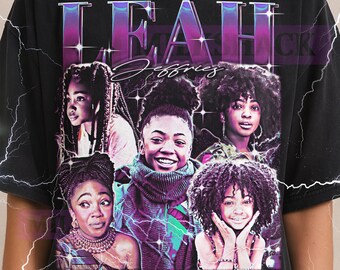 Leah Jeffries T-Shirt, Vintage Actress Star Celebrity Rising Star Performer Tee, 90s Retro Throwback, Leah Jeffries Sweater
