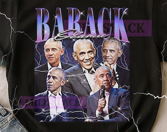 Barack Obama Bootleg Shirt, Vintage President Leader Iconic Tee, 90s Retro Throwback T-shirt, Barack Obama Sweater