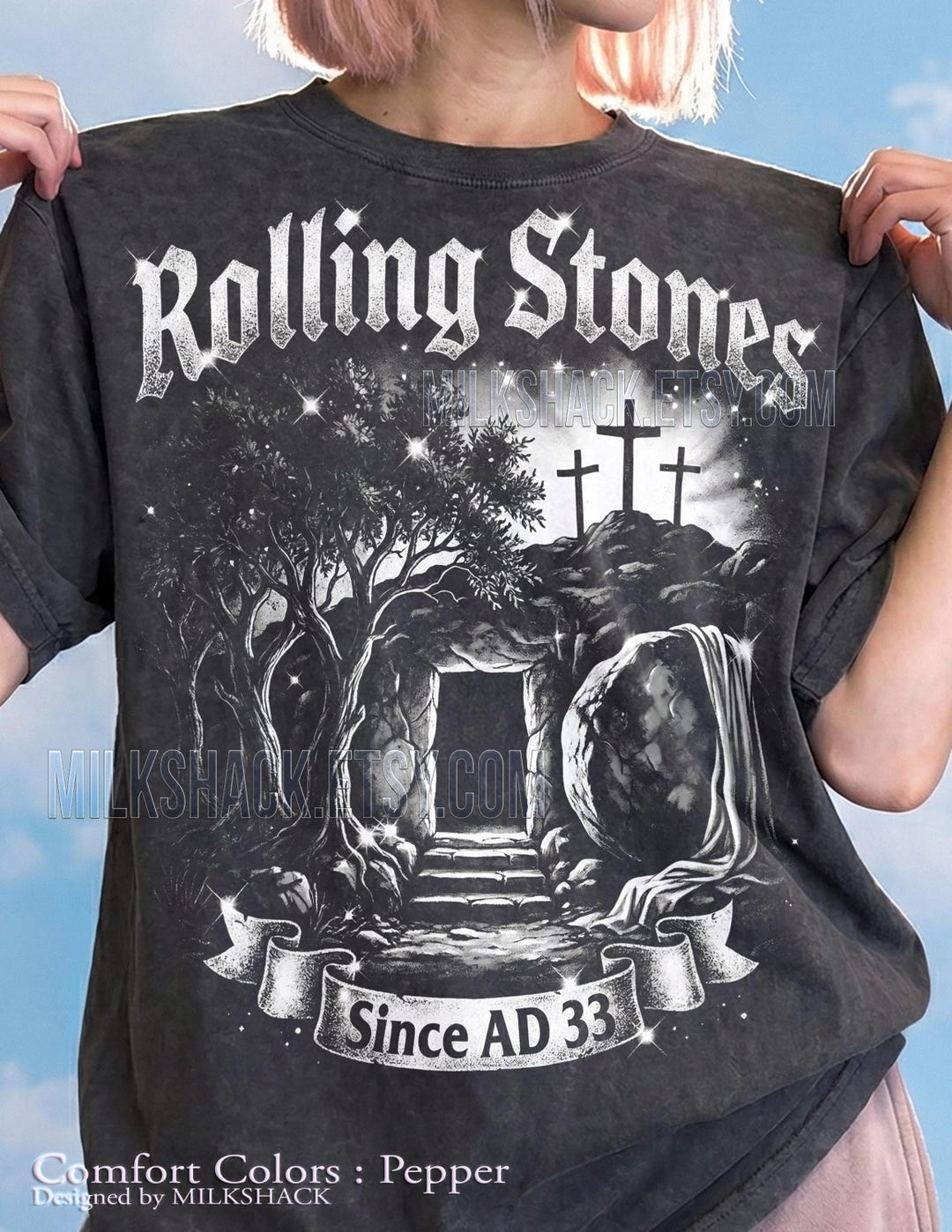 Rolling Stones Since Ad 33 Comfort Colors® Tshirt, Empty Tomb ...