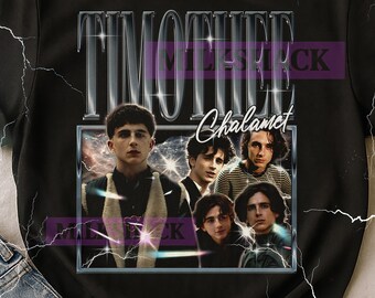 Timothee Chalamet 90s Style Retro Tee, Timothee Chalamet Vintage Actor Bootleg T-Shirt, Sci-Fi Hero Merch, Film Fan Gift