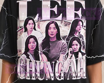 Lee Chung-Ah T-Shirt, Vintage Actress Star K-Drama Performer Tee, 90s Retro Throwback, Lee Chung-Ah Sweater