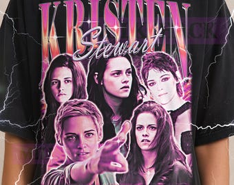 Kristen Stewart T-Shirt, Vintage Actress Star Celebrity Performer Tee, 90s Retro Throwback, Kristen Stewart Sweater