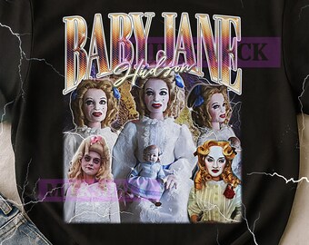 Baby Jane Hudson Bootleg Shirt, Vintage Classic Horror Character Star Tee, 90s Retro Throwback T-shirt, Baby Jane Hudson Sweater