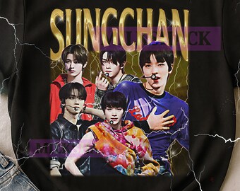 Sungchan Vintage Bootleg T-Shirt, Sungchan Retro 90s K-pop Idol Merch, Korean Singer Fan Tee, K-Pop Lover Gift