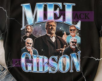 Mel Gibson Vintage Bootleg T-Shirt, Mel Gibson Retro 90s Actor Merch, Hollywood Legend Fan Tee, Movie Lover Gift