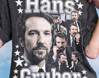 Hans Gruber Comfort Colors® Shirt, Hans Gruber Vintage Tee, Hans Gruber 90s Tshirt, Hans Gruber Retro Tee, Bootleg, Villain, Thief, Bad