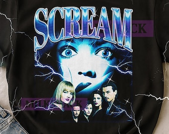 Scream Bootleg Shirt, Vintage Horror Slasher Classic Movie Tee, 90s Retro Throwback T-shirt, Scream Sweater