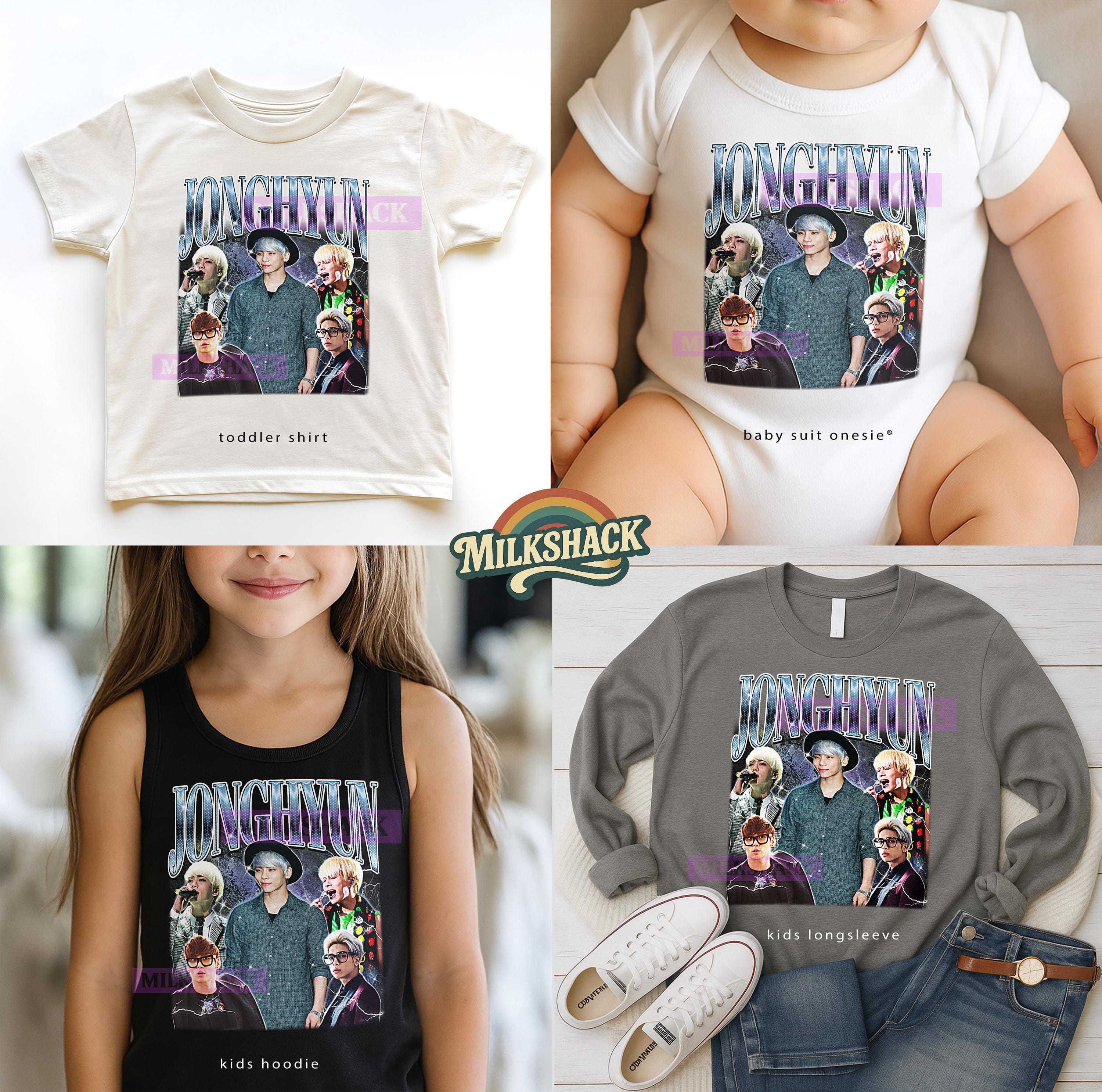 Jonghyun Shirt, Jonghyun Bootleg Shirt, Vintage Kpop Idol Singer