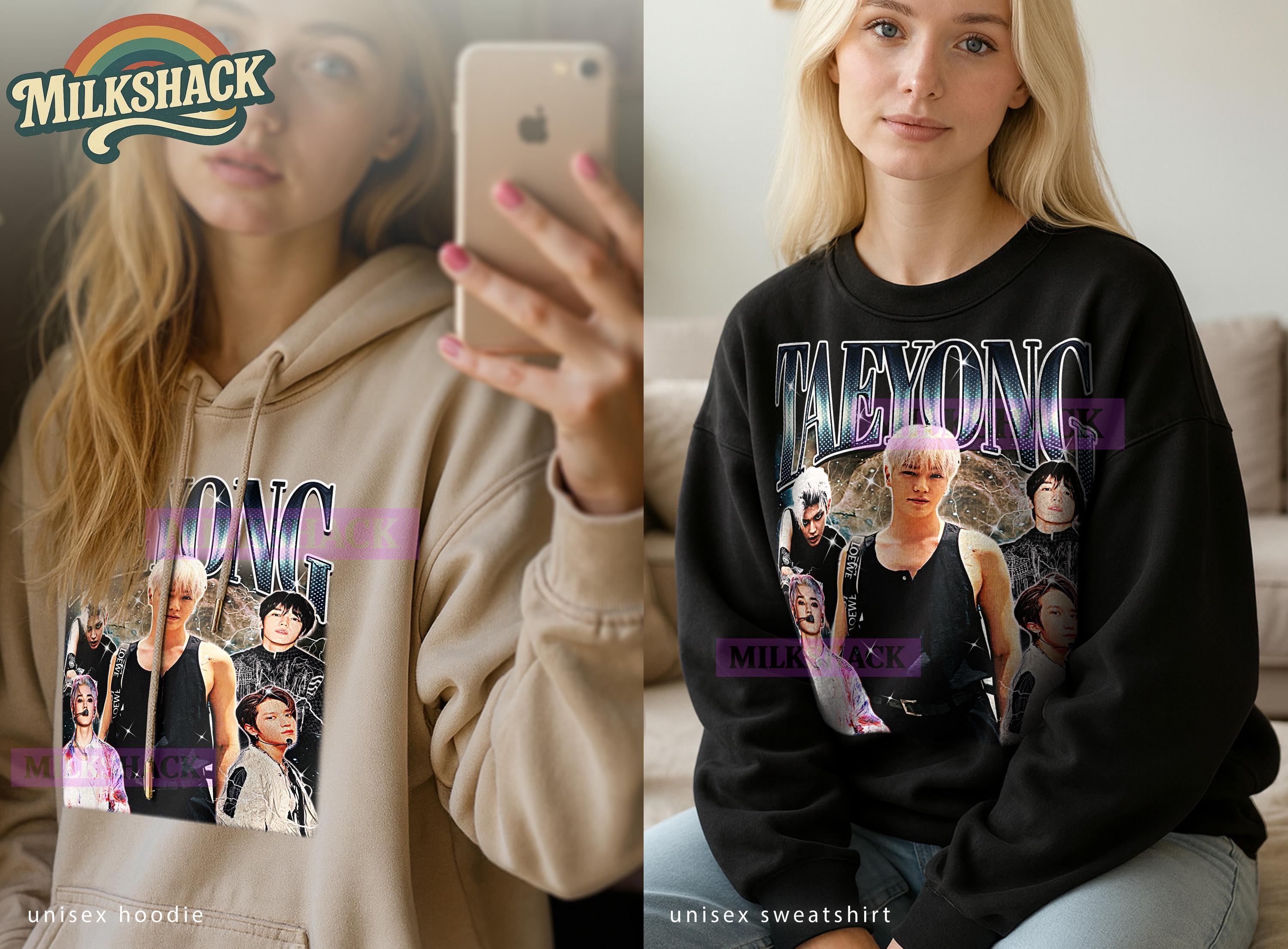 NCT テヨン Represents Tシャツ フーディ L Taeyong Taeyong Bootleg Shirt, Vintage Kpop Idol Rapper Performer NCT Tee