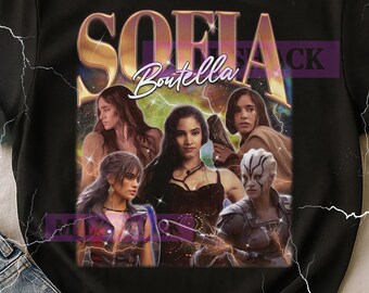 Sofia Boutellai Vintage Bootleg T-Shirt, Sofia Boutellai Retro 90s Actress Merch, Rising Star Fan Tee, Movie Lover Gift