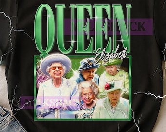 Queen Elizabeth 90s Style Retro Tee, Queen Elizabeth Vintage Public Figure Bootleg T-Shirt, Royal Family Fan Merch, Fan Gift