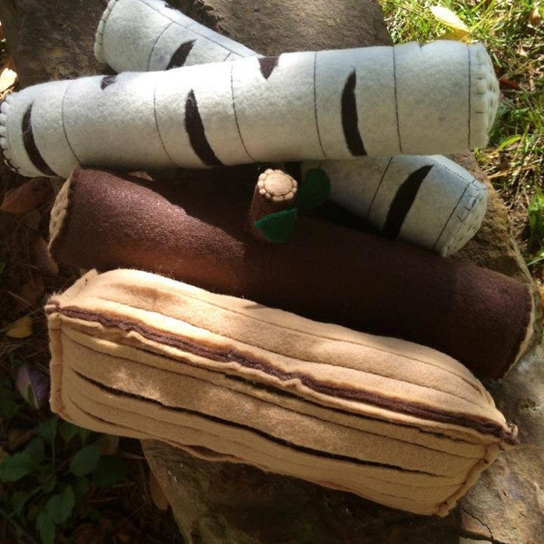 Campfire Felt Handmade Toy Logs