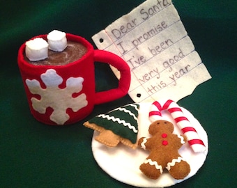 Santa Hot Cocoa Set for Kids or Decor