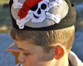 Pirate Felt Visor Hat