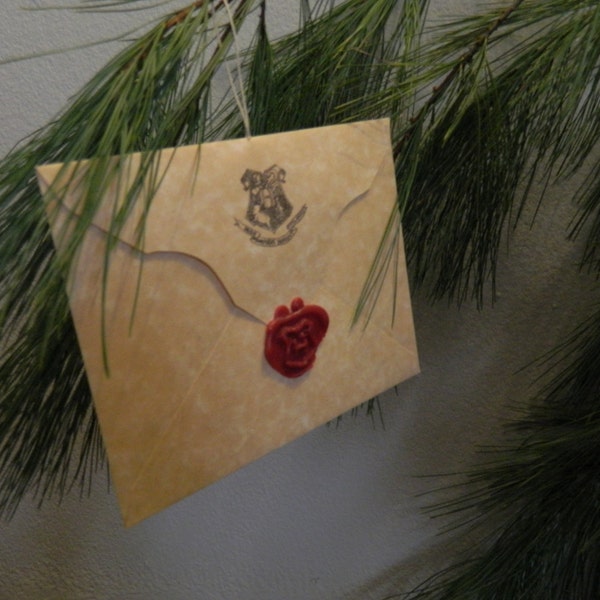 Hogwarts Acceptance Letter CUSTOM Made Ornament