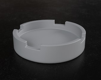 Juego de ceniceros minimalistas (paquete STL) / Archivos de impresión 3D modernos rectangulares y redondos