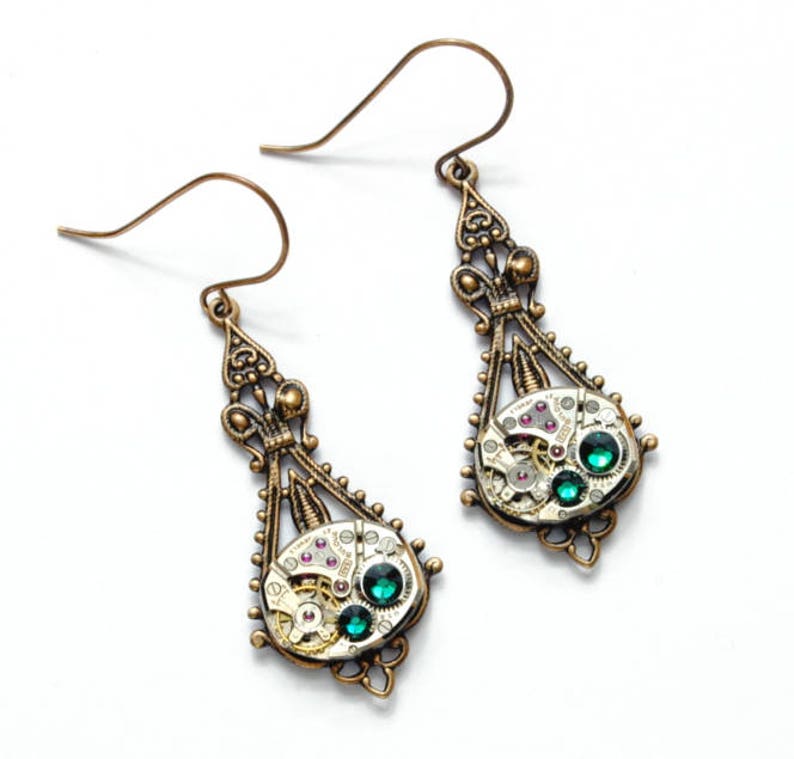 Personalized Steampunk Jewelry Necklace in Antique Brass or Etsy