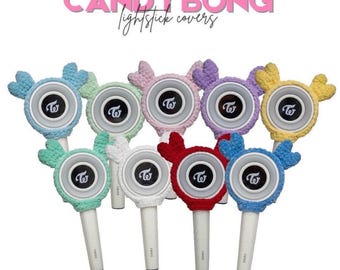 TWICE candybong cover | handmade crochet lightstick cover