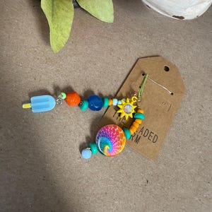 Tie dye Keychain/Charm