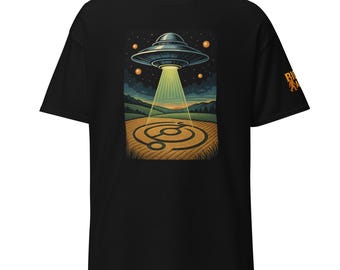 Camiseta OVNI Crop Circle – WEAR THE WEIR Camiseta clásica unisex