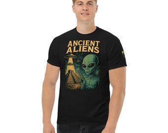 Ancient Aliens T-Shirt | Retro UFO Alien Graphic Tee Unisex classic tee