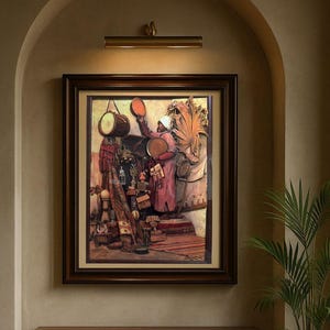 Handmade Ottoman Relief Painting: Turkish Heritage Wall Art