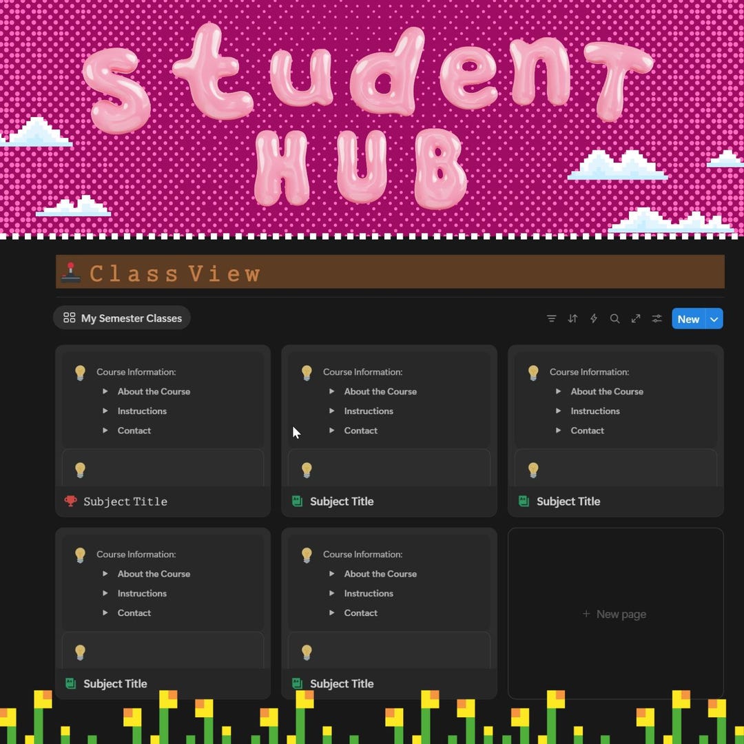 Gamified Student Hub Notion Template for Productivity & Motivation Etsy