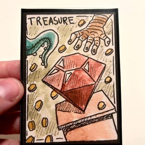 Watercolor Treasure token pack of 4