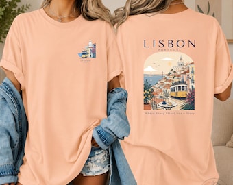Lisbon Portugal T-Shirt, Comfort Colors Tee, Lisboa Gift, European Travel Shirt
