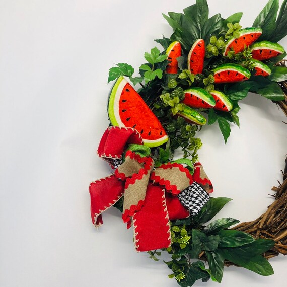 Watermelon Wreath, Summer Wreath,Farm Wedding Decoration, Fruit Wreath,Picnic Wreath,Farm Wreath,Country Wreath,Mexican Wreath