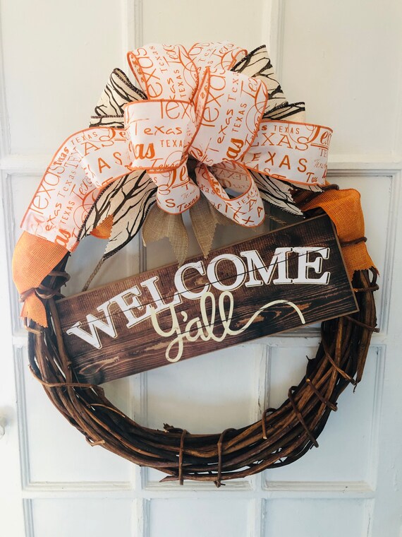 Texas Wreath-Texas Rustic Wreath-YAll Texas Wreath-Ranch Wreath-Texas Barn Wreath-Austin Wreath-Don’t Mess With Texas-Western Wreath-Cowboys