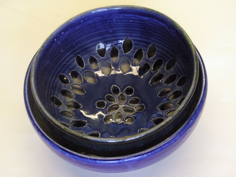 Blue and White Berry Bowl image 1