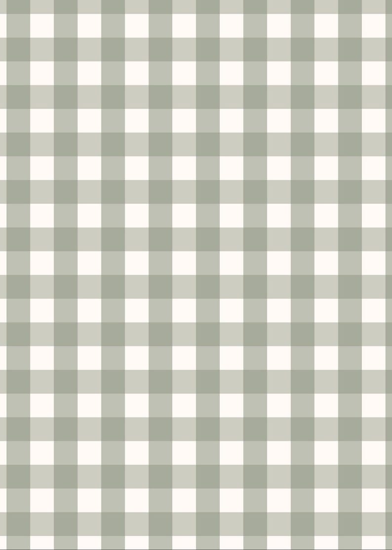 May include: A seamless pattern featuring a grid of alternating light green and white squares, creating a classic gingham or plaid design. The pattern is evenly spaced and repeats across the image, suitable for various applications.