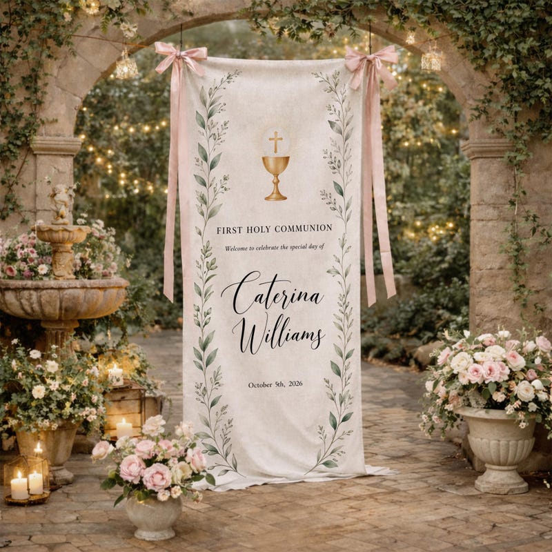 Communion Sign Fabric - Etsy