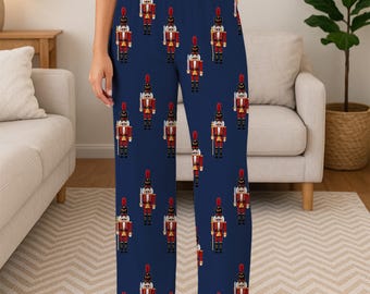 Nutcracker Soldier Pajama Pants – Men & Women’s Holiday Lounge Sleepwear