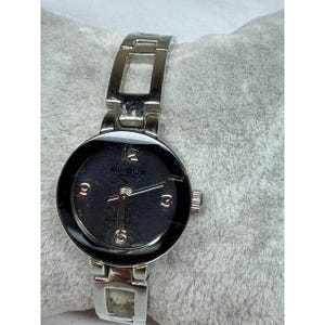 Ladies Clique Silver Tone Quartz Watch New Battery