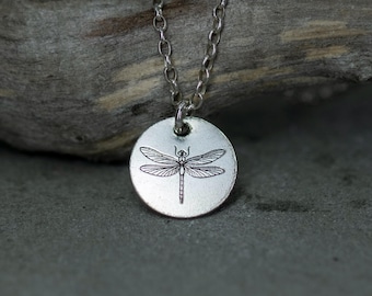 925 Sterling Silver Dragonfly Pendant Necklace