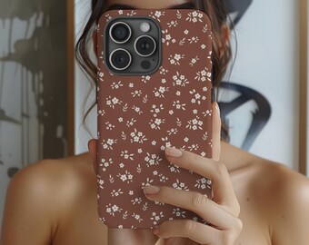 Espresso Brown Phone Case, Autumn & Fall Phone Case, Fall Phone Case, Tough Phone Case, Gift for Daughter, Fall Gift Basket, Teen Phone Case