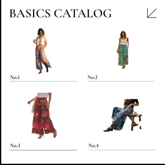 Handmade Patchwork Palazzo Pants: Boho Hippie Wid… - image 6