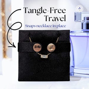 Anti-Tangle Necklace Travel Organizer Jewelry Case for Delicate Chains | Enveluxe™