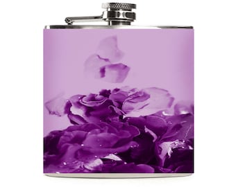 PEACOCK FEATHER BIRD GLITTER GIFTS 6 OZ PARTY HIP FLASK FLASKS BIRTHDAY GIFT!