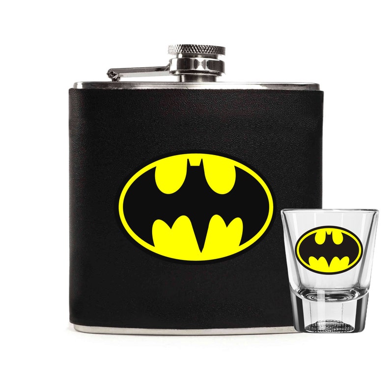 Batman Shot Glass Dark Knight Marvel Superhero Wedding Etsy