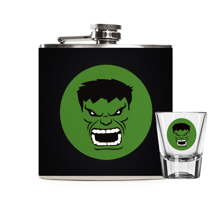 Incredible Hulk Shot Glass Marvel Avengers Superhero Wedding Etsy