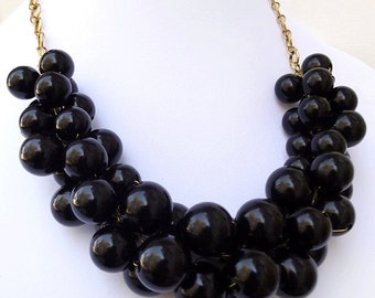 Chunky outlet black necklace