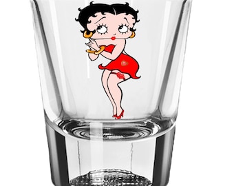 Shot Glass  # 0124 A Very Nice Betty Boop  1 1/2 oz