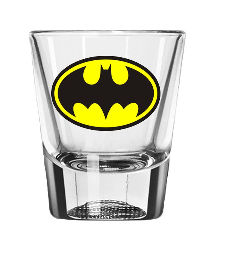 Batman Shot Glass Dark Knight Marvel Superhero Wedding Etsy