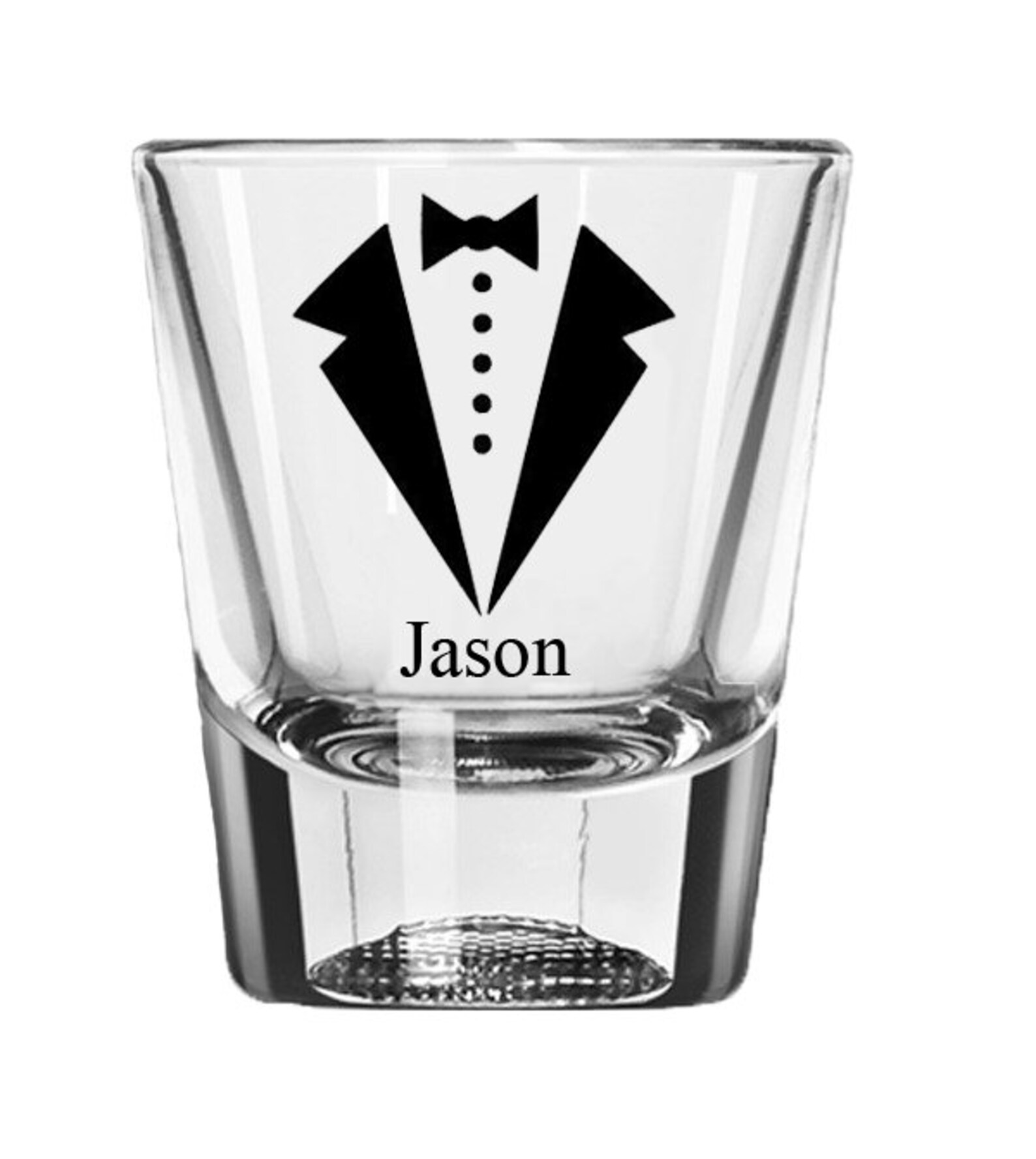 Tuxedo Shot Glasses Groomsmen Shot Glasses Personalized Shot Etsy