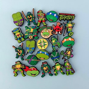 TMNT Clog Charms - Ninja Turtles Cartoon TV Show Movie Shoe Charms - Sets Available