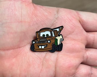 Mater Tow Truck Enamel Pin - Racing Cars Movie McQueen Metal Pin